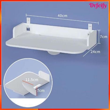 Support Mural Pour Projecteur - Panneau Artificiel - Sans Perçage - Blanc - Bac L (1/5)