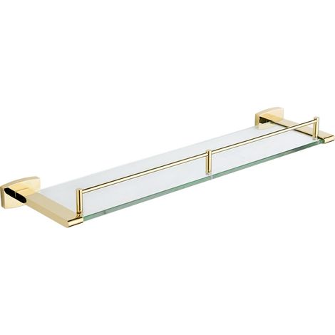 Mexen Zoja étagère murale en verre, Or - 7019137-50 (1/2)