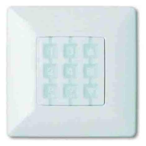 Nice WSW - Placa de pared quadrata, blanco