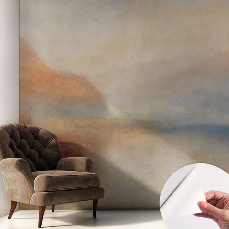 Selbstklebend Tapete - Wandgestaltung - Tapete Wohnzimmer - Flur Eingangsbereich Ätherische Landschaft 250x250 cm (1/5)