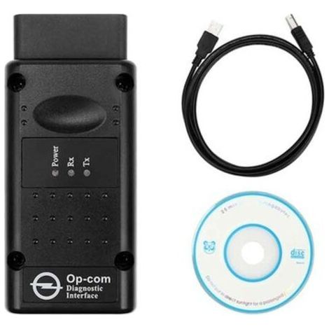 Testeur de diagnostic d'interface, voiture OPCOM 2012V Can OBD2 Oper Firmware V1.99, USB, noir (1/4)