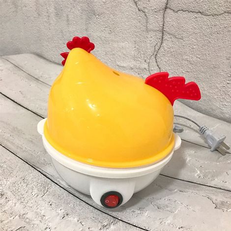 Cuiseur À Œufs - 350 W - Capacité 7 Œufs - Arrêt Automatique - Pour Petit-Déjeuner - Jaune Et Blanc (1/4)