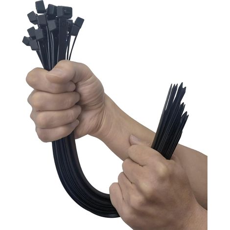 100 Pack Heavy Duty Cable Ties 400mm x 4.8mm Cable Ties with 22kg Tensile Strength for Awnings, Water Pipes, Plant Fences (1/5)