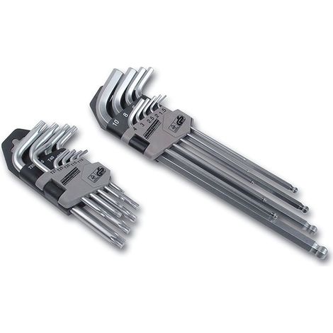 JUEGO DE LLAVES HEXAGONALES Y TORX 18 PIEZAS MANNESMANN (1/2)
