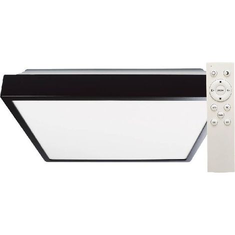 Quadratische LED-Deckenleuchte Andra 30W 3000K bis 6500K dimmbar Schwarz (1/5)