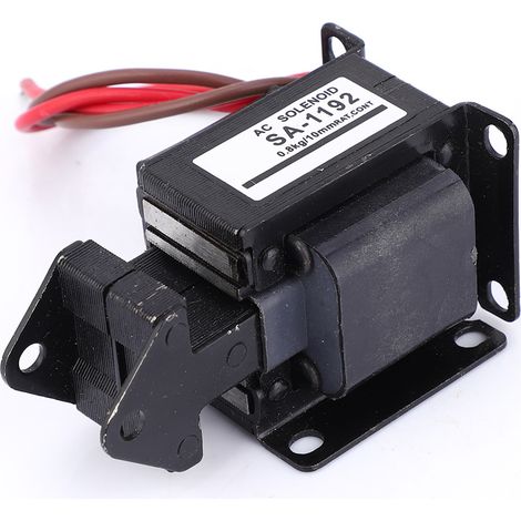 SA-1192 Wechselstrom-Solenoid-Elektromagnet, Zug-/Drucktyp, 220 V AC, 7,8 N, Hub 10 mm (1/5)