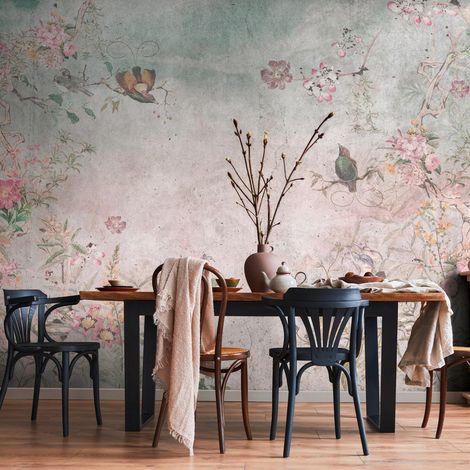 A.S. Creation Livingwalls Fototapete The Wall III 399201 Eine Rolle Ein Motiv 371 x 280 cm Bunt Grau Blau (1/4)