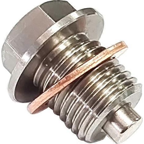 Écrou de vidange avec joint et rondelle, bouchon de vidange magnétique, accessoire automobile - M14x1,5 (1/5)