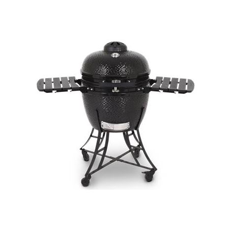 Barbecue charbon Kamado céramique 4270 cm² – Température jusqu'à 370°C – Grilles inox 2 niveaux – Poignées en bois insensibles à la chaleur – Pitboss
