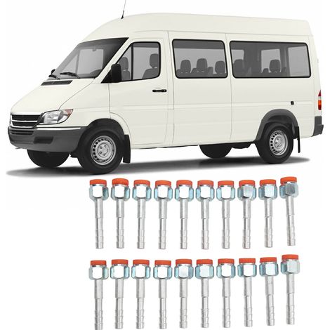 Lot de 20 connecteurs en aluminium pour climatisation automobile, connecteurs à angle droit (180 degrés), pièces de climatisation universelles (livré sous film à bulles), 3/8 pouce (référence : LR-FT0 (1/5)