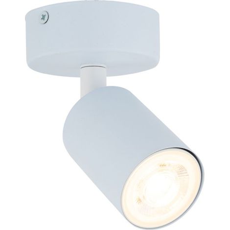 Kinderzimmerleuchte Metall GU10 verstellbar 13 cm breit Hellblau rund Kinderzimmerlampe