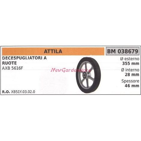 Rueda desbrozadora ATTILA AXB 5616F 038679