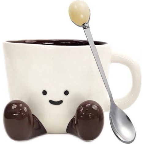 Kaffeetassen, niedliche und lustige Tasse für Frauen, 300 ml einzigartige Keramiktassen für Kaffee und Tee, Geschenk-Bürotasse (Schokolade) (1/5)