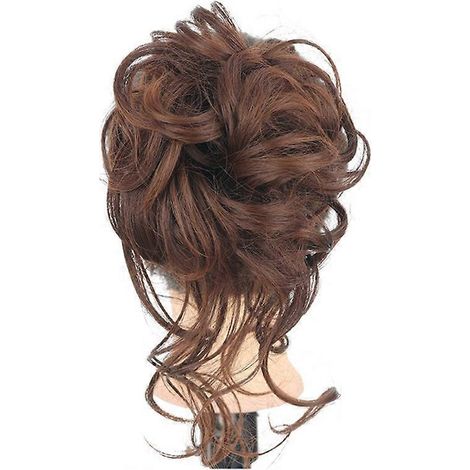 Chignon ondulé et bouclé, pince à cheveux, extensions de queue de cheval, chouchous, postiches - 9 (1/4)
