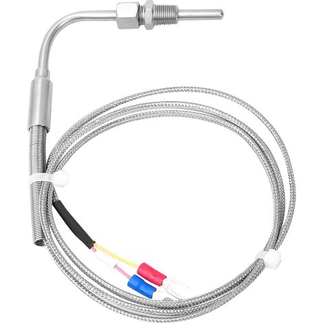 Thermocouple K Type 90° coudé, sonde température PT1/8 filetage avec câble 1m/3,3ft (1/5)