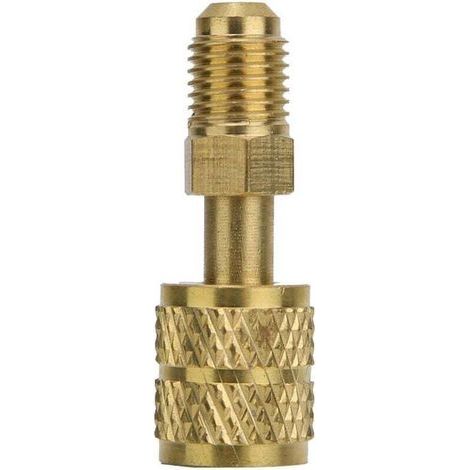 AIPERQ Ej.Life Neuer Messingadapter R410 1/4" Außengewinde auf 5/16" Innengewinde Hochwertiger Pumpenladeschlauch (1/5)