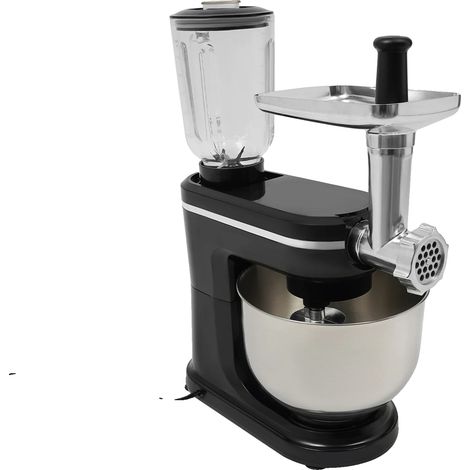 Robot Culinaire, Capacité de 6L, Moteur Puissant de 1500W, Argent (1/2)