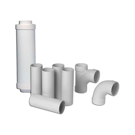 Kit de refoulement + piège a son ALDES C.POWER, C.BOOSTER et Boosty. Référence 11070093