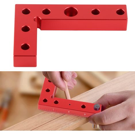 Pince de positionnement à angle droit pour le travail du bois, bloc triangulaire de positionnement à angle droit (90°), outils combinés pour le travail du bois (1/5)