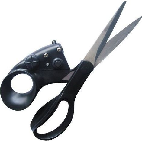 Ciseaux laser professionnels pour la couture et les loisirs créatifs, coupe rapide et droite du tissu, avec ruban adhésif et batterie (1 pièce).