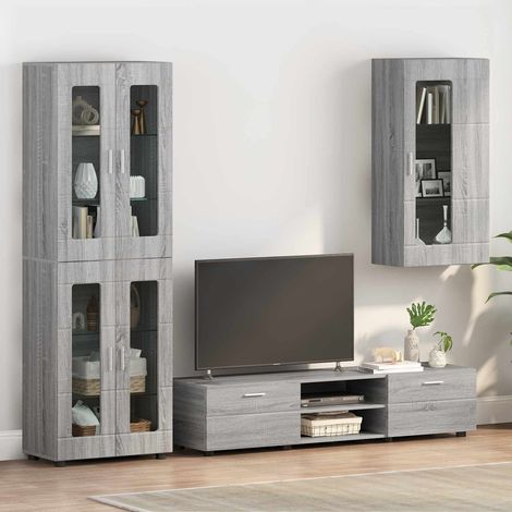 Teenpull – Holzschrank Graues Sonoma Holzwerkstoff (1/5)
