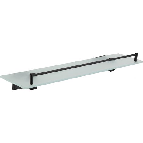 Mexen Dalia étagère murale en verre, Noir - 7017337-70 (1/2)