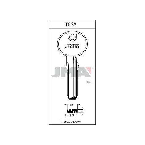 JMA llave punto jma te-t60 (caja 10) , DETALLES
Referencia           TE-T60                                                    
Fabricante            TESA