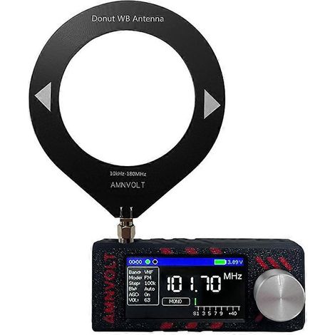 Amnvolt SI4732 ESP-32-S3 Récepteur Radio 0.5-108mhz LSB USB AM FM HF SW MW VHF Radio avec Antenne DSP Radio 1.9Inch (1/5)
