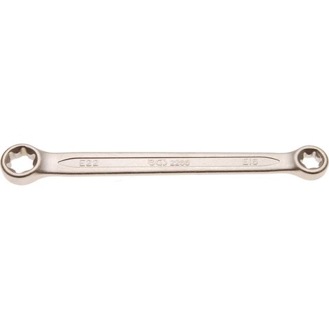 Llave de estrella doble con cabezas E-Torx E16 x E22 (1/4)