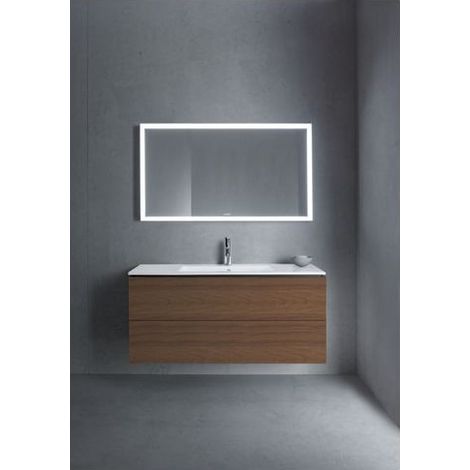 Duravit L-Cube Waschtischunterbau wandh. 481x1220x550mm Nusb.dunkel Matt, Grifflos, 2 Schubkästen (1/5)