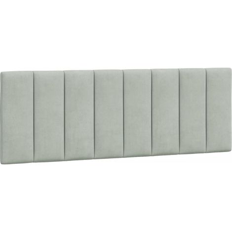 Maison Exclusive - Kopfteil-Kissen "Hanko" Hellgrau 120 cm Samt