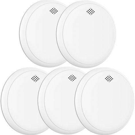 Détecteur de fumée et de monoxyde de carbone Aroha Safety Pro Sleep Line - Batterie 10 ans - Alarme incendie et détecteur de CO - 5 pièces