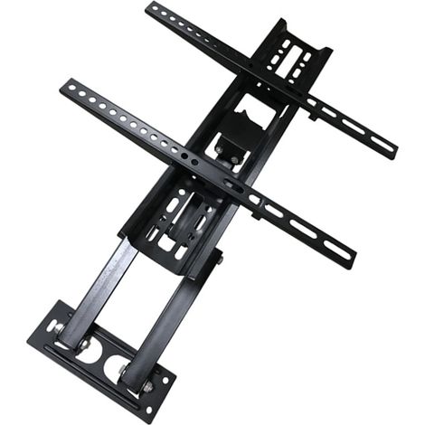 Support TV Mural en Fer Pivotant Télescopique Gain de Place Forte Charge (1/5)