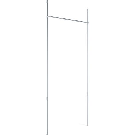 Tringle extensible à rideau 91-167 cm – Acier nickelé – Capacité de charge 6,8 kg – Installation sans perçage en 20 min – Umbra (1/7)