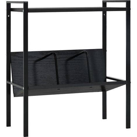 Scaffale Libri 2 Ripiani Nero 52x28x59 cm Legno Multistrato vidaXL (1/5)
