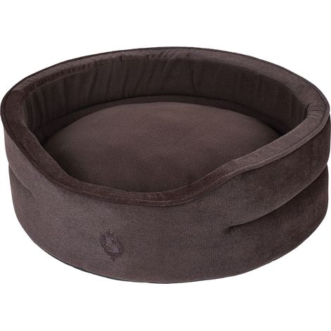 Panier/lit pour Chien en Velours, Marron