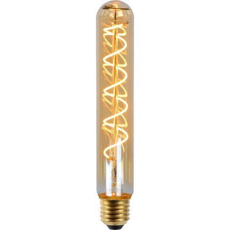 Lucide T32 - Glühfadenlampe - Ø 3,2 cm - LED Dim. - E27 - 1x4,9W 2200K - Amber