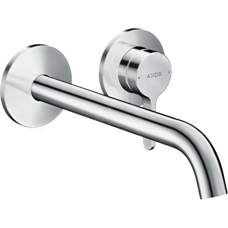 Axor One - Mitigeur de lavabo encastré avec vidage, installation à 2 trous, EcoSmart, chrome 48120000 (1/4)