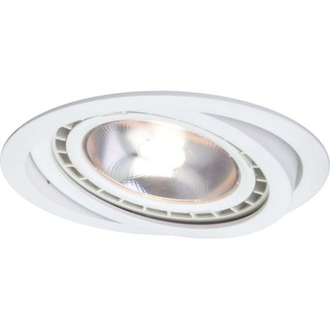 Apparecchio da incasso nero 1 GU10 luce bianca prestige LP-4424/1RS WH orientabile (1/4)