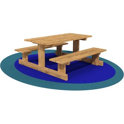 Set Robin Hood 1254 Giochipark tavolo picnic legno cm126x120x56h et&agrave 2-6