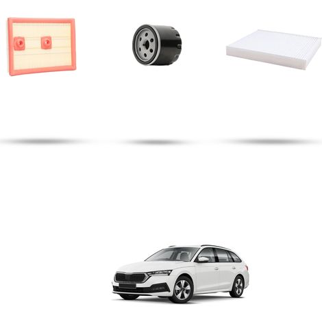 Kit tagliando 3 filtri compatibile con Skoda Octavia IV 1.4 TSI 110kw  Dal 2020 (1/5)