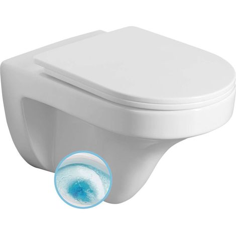 Aqualine Denica - Hänge-WC, Vortex Rimless, Weiß PS8512 (1/5)