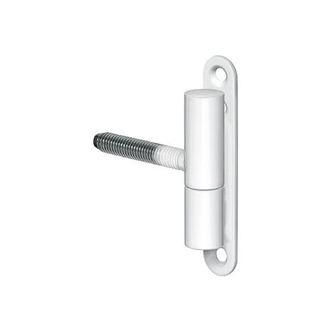 Charnière K 3172 WF – Accessoire de fixation pour crémone – Pour bois dur et teck – Modèle zinc – Usage intensif – Simonswerk