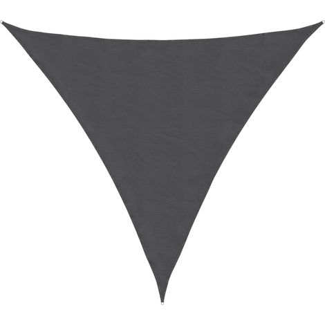 Vela Parasole Telo Ombra Parasole a Vela Oxford Triangolare 3,6x3,6x3,6 m Antracite (1/4)