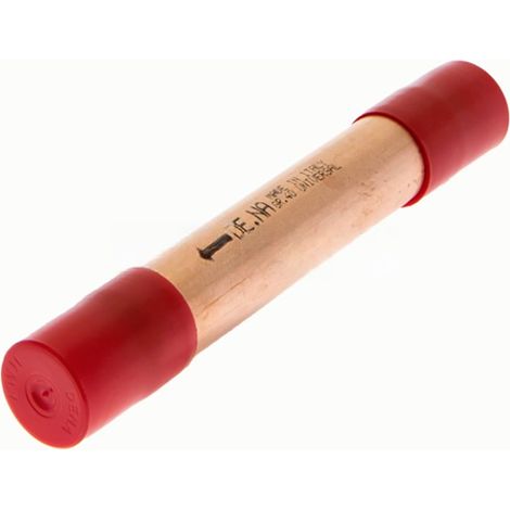 Filtro Deshidratador Cobre 40g Conexión 1/4" x Capilar para Soldar Alta Capacidad para Neveras y Aire Acondicionado
