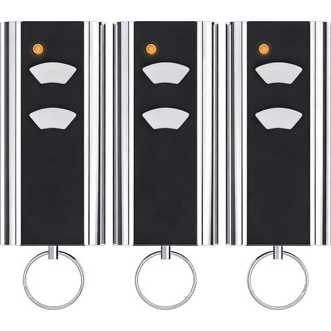 Set mit 3 Ersatzfernbedienungen für Normstahl RCU 433-2, RCU 433-4, EA433 2KM, EA433 2KS, T433-4 Handsender, 433,92 MHz, 2 Kanäle, kompatibel mit Crawford Garagentoröffnern (1/5)