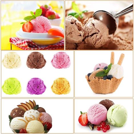 Kekslöffel-Set – 3-teiliger Kekslöffel zum Backen, Eisportionierer, Fruchtportionierer, 3er-Set – Keksteiglöffel – aus Edelstahl (4 cm + 5 cm + 6 cm) (1/5)