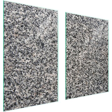 Plaque de protection en verre pour cuisine, 65x52, granit (1/5)
