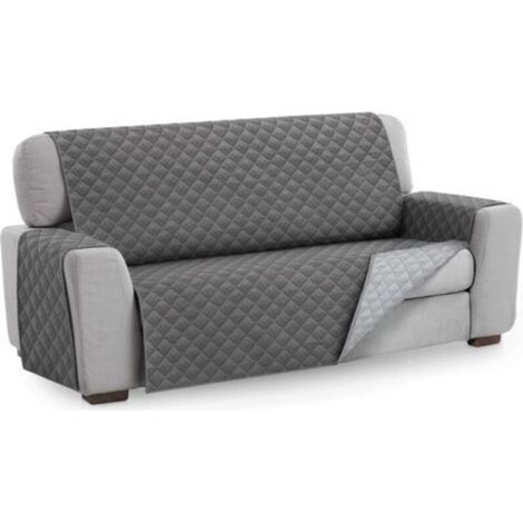 Pr Malu Protective Sofa Cover, 3 Seater Size. Reversible Quilted Cover. Color Gray (1/4)