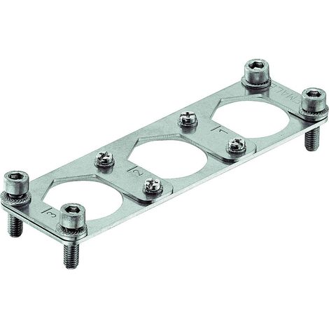 HARTING Han HPR Halterahmen enlarged, Baugröße 24B Stift, für 3 HC-Module 350 Werkstoff Metall - 1 Stück